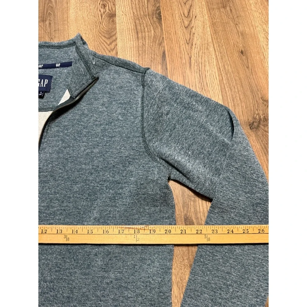 GAP Sweater Men's Size Small Green Pullover 1/4 Zip Long Sleeve